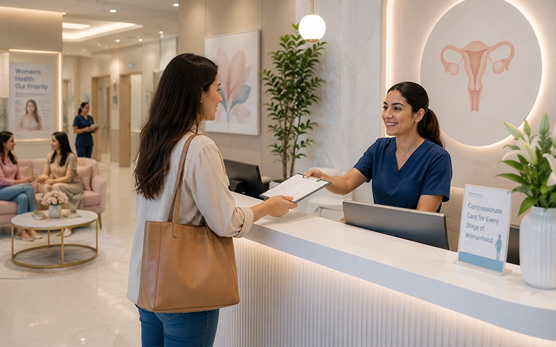 Walk-in gynecology consultation